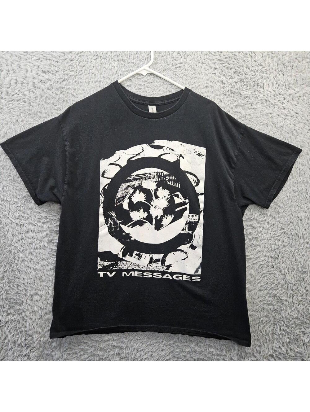 TV Messages Band T Shirt Men XL Cotton Post Punk Indie Rock Phoenix AZ